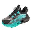 Boys Sport Shoes With Rotating Buckle Waterproof PU Upper Non-Slip Lightweight Kids 4-16 Years