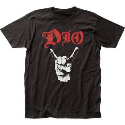 Dio Duivelshoorns Rock N Roll Muziekband Retro T-shirt Voor Fans