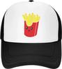 Nouvelle Casquette Dad Mesh Drôle Mignonne Frites Réglable Lavée Baseball Casquette Usée Balle Trucker