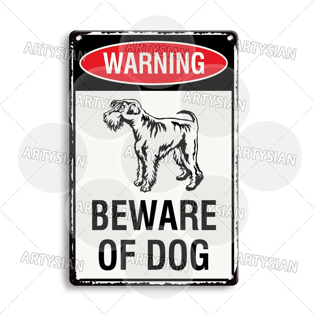Beware Of Dogs Metal Sign Bichon Bulldog Schnauzer Pit Bull Shar Pei Chihuahua Maltese Greyhound Cairn Staffordshire Great Dane