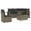 VidaXL Garden Lounge Set 6 Pcs with Grey Cushions Wicker 3267910