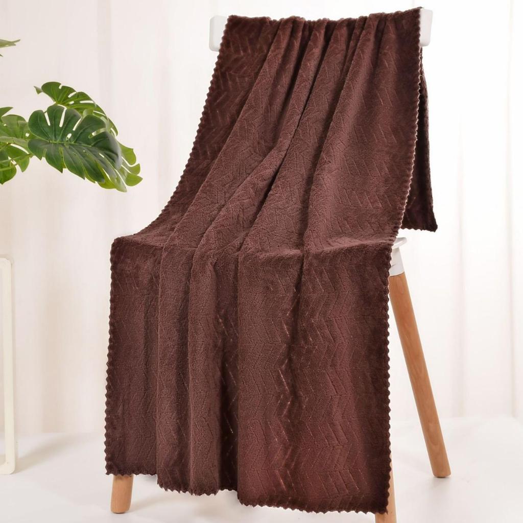 Coral Fleece Absorbent Bath and Face Towel Set for New Home Bathroom