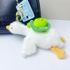 Cute Duck Plush Keychain Cartoon Can Pull Crayfish Turtles Bees Duck Doll Car Bag Accessory Cute Plush Keyring Love Pendant Gift