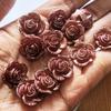 18mm ABS Pearl Flower Beads with Back Holes for Washable Multi-Color Garment and Home Decor
