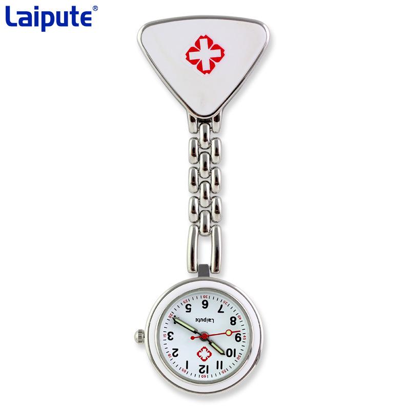 Leppte Luminous Nurse Watch: Clip-on Retro Pocket Breast Watch for Women, Cute Student Engraving