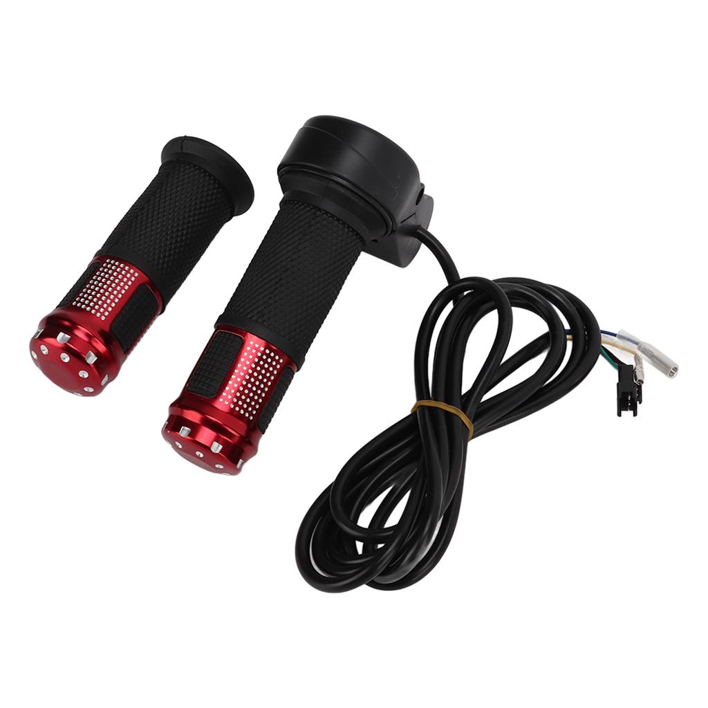 1 Par Tommelgasshåndtak Rutinemessig Vrigasshåndtak med Nøkler for Elektrisk Sparkesykkel SykkelRød