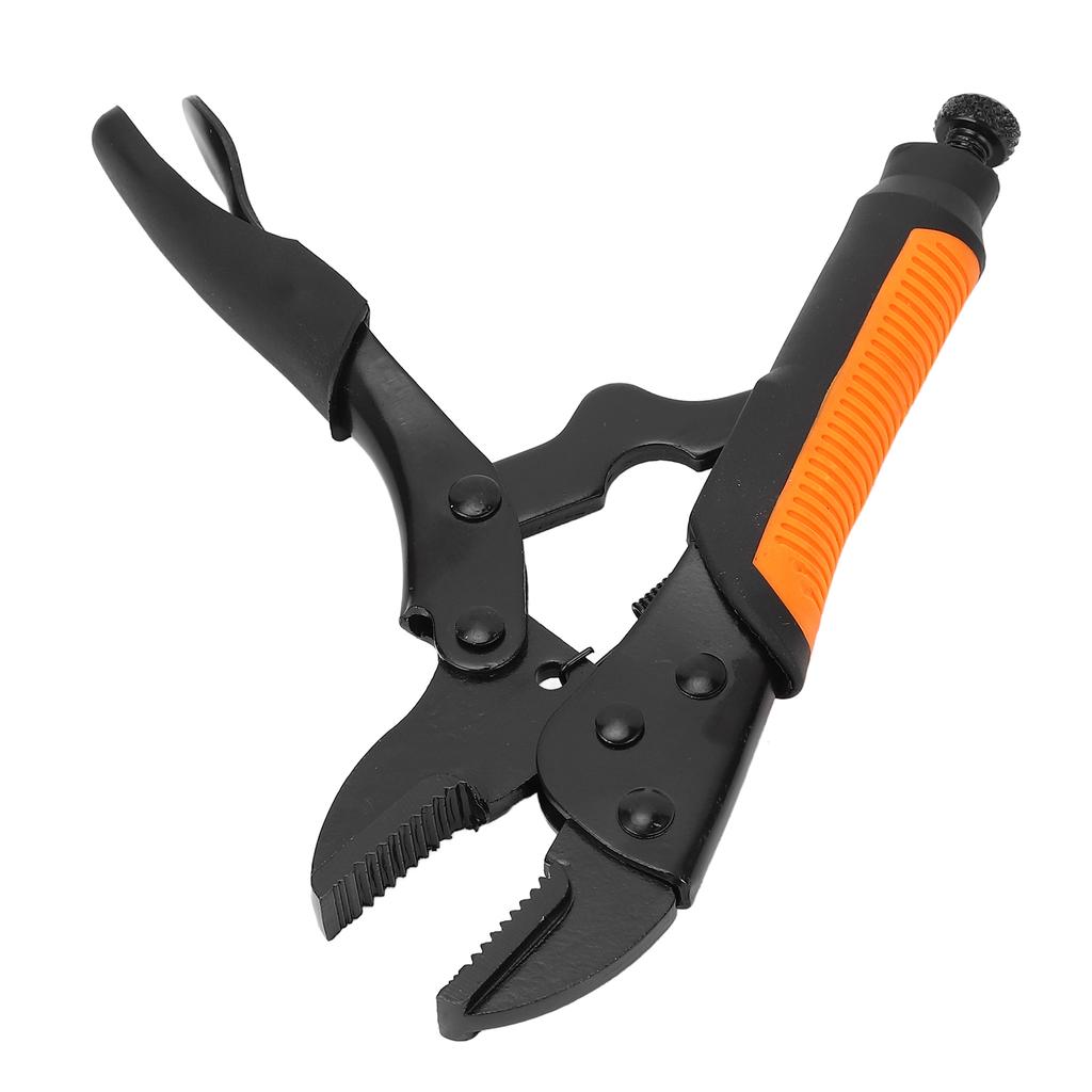 Locking Pliers Curved Jaw Wr Resistant Teeth Anti Slip Handle Portable Pliers with Screw