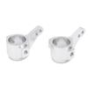 2Pcs Steering Cups Aluminum Alloy RC Car Replacement Parts Accessories for TAMIYA CC01Silver
