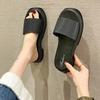 Fashion Roman Soft Bottom Slippers Women's 2024 Summer New Mesh Breathable Casual Versatile Outdoor Thick Base Elevation Shoes