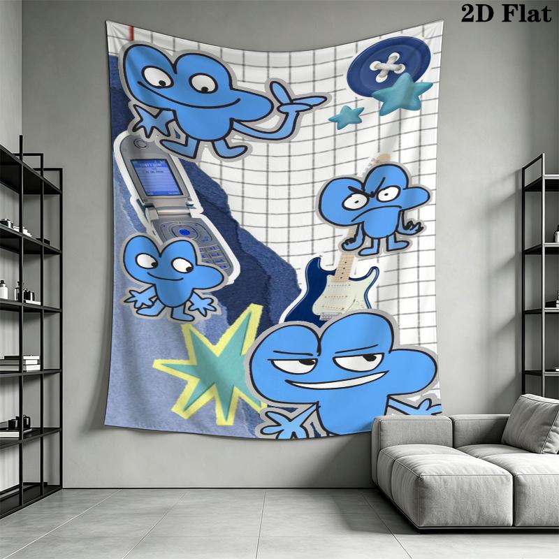 BFDI Wandteppich Ästhetisches Wandbehang Gedruckter Stoffdecke Dekorative Wandteppiche für Schlafzimmer Wohnzimmer Heimdekoration