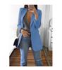 2024 European & American Fashion Women's Slim Lapel Cardigan Blazer - Spring/Autumn Collection