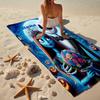 Custom Name Ultra-Soft Beach Towel with The Nightmare Before Christmas Theme,Ideal for Pool - Camping, Diving - Perfect Travel Essential, Vibrant Beac