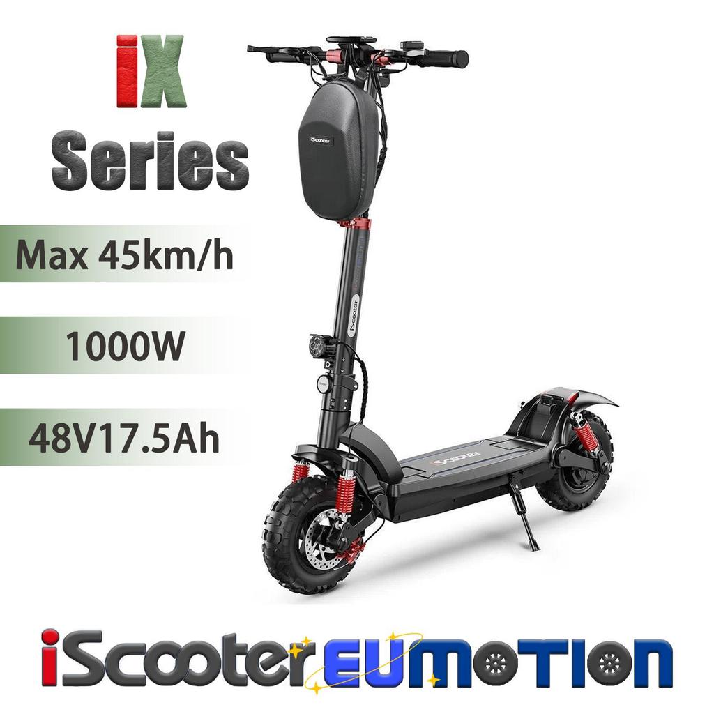 11" 1000W 45km/h iScooter Off-Road E-Scooter 48V17.5Ah, Full Suspension, IPX4, Disc Brakes, Cruise control Electric Dirt Scooter with NFC unlock