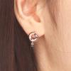 [Elle Jewelry] 14K Circle Line Earrings (Gold Pin) Elgpee078