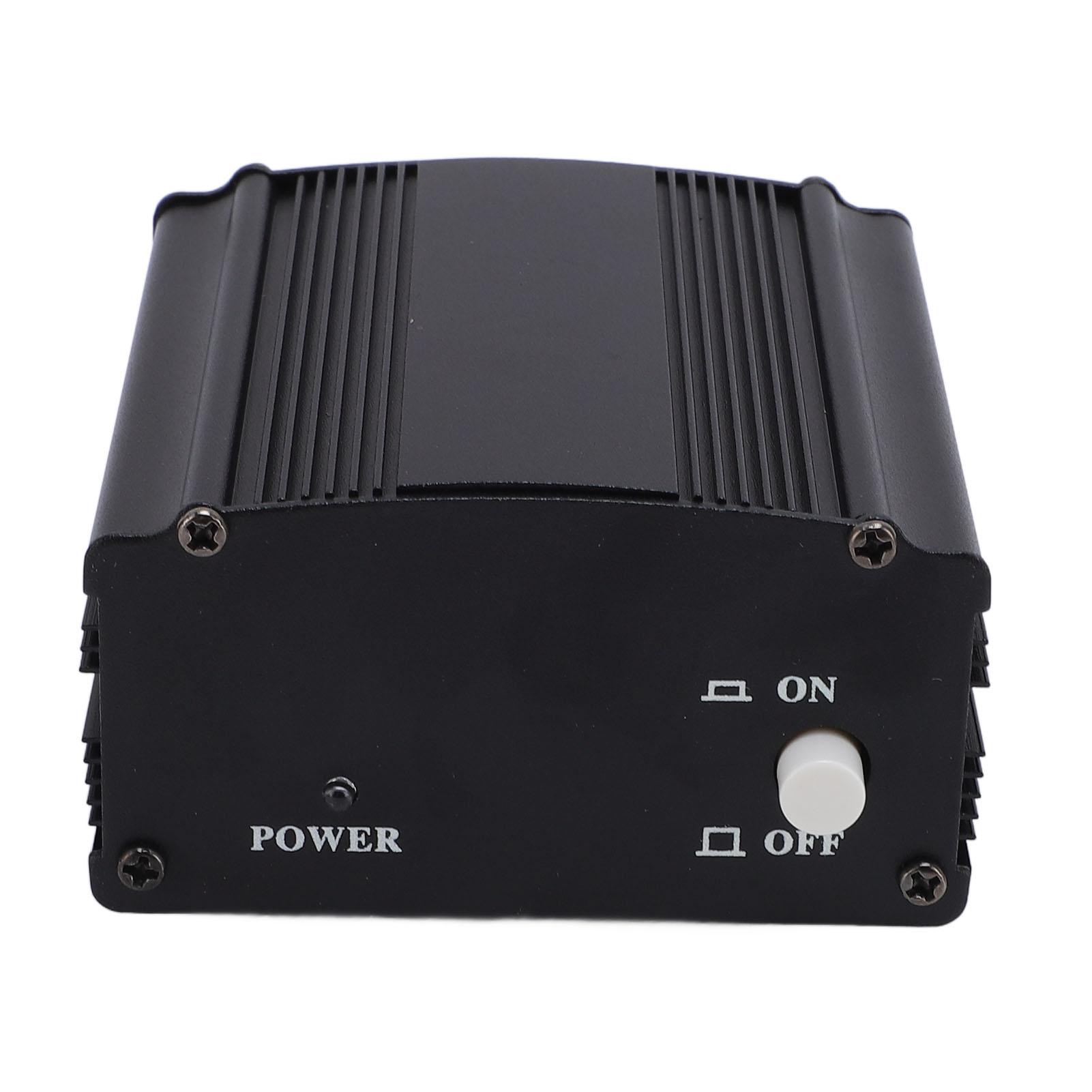 

Блок фантомного живлення 48 В з адаптером, корпус з алюмінієвого сплаву, для конденсаторного мікрофона EU Plug