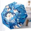 1pc Penguin Party Automatic Open/Close Umbrella, Windproof, Folding Compact Umbrella with Lightweight Design for Women/Men114