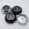 4pcs 66mm Black Rhino Logo Emblem Badge Car Wheel Center Caps Wheel Hubcaps Rims Hub Center Dust Cover Replace Car Accessories