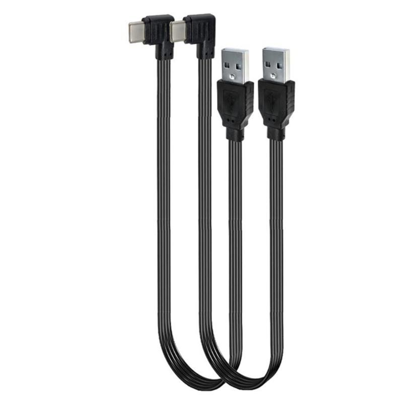 USB to Type C Power Supply Cord Male to Male Connector Wire 10W Fast Charging Cable for Multiple Devices 10-100cm