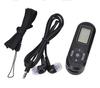 Portable FM Radio LCD Display Mini Pocket Radio Transistor with Earphones