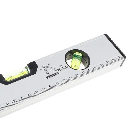 Smgda 300mm Powerful Magnet Level, Measures 45, 90, and 180, Aluminum Alloy Construction, for Measuring Wall Level, Checking Floor Level, Mounting