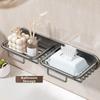 Rustproof Soap Storage Rack Self Adhesive Drainage Soap Holder  Shower Storage