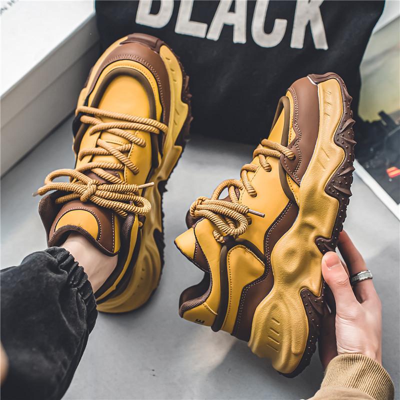 

Men s Casual Shoes Wear-resistant Trendy All-match Outdoor Shoe Anti-slip Mens Shoe Hiking Shoes for Men Tenis Casual Sneakers 43 хаки