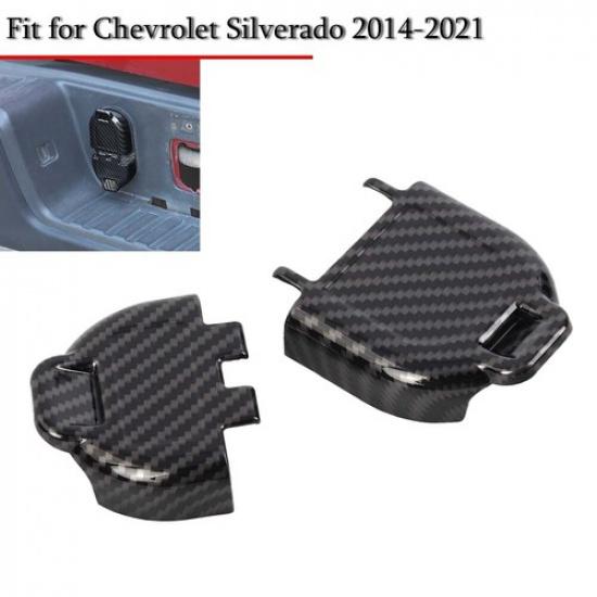 Carbon Trailer Power Socket Trim Cover For Ford F150RAMSilveradoColorado