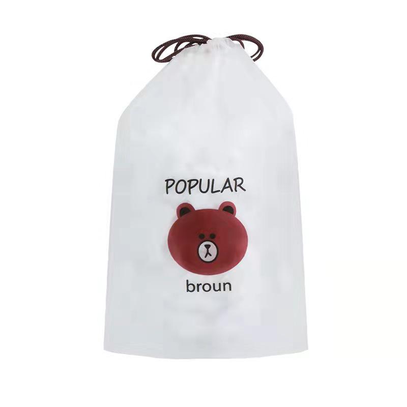 Women's Waterproof Disposable Shower Cap - Thickened, Striped Hair Mask & Dyeing Cap