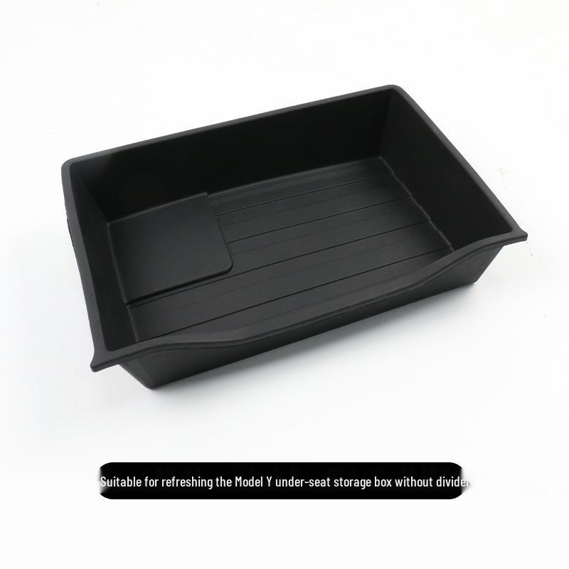 Under-Seat Storage Box for Refreshed Model Y: Center Console Organizer & Interior Accessory