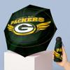 Green Bay Packers Printed 5?Fold Mini Umbrella 8?Rib Windproof Compact Umbrella For Women Pocket Carry