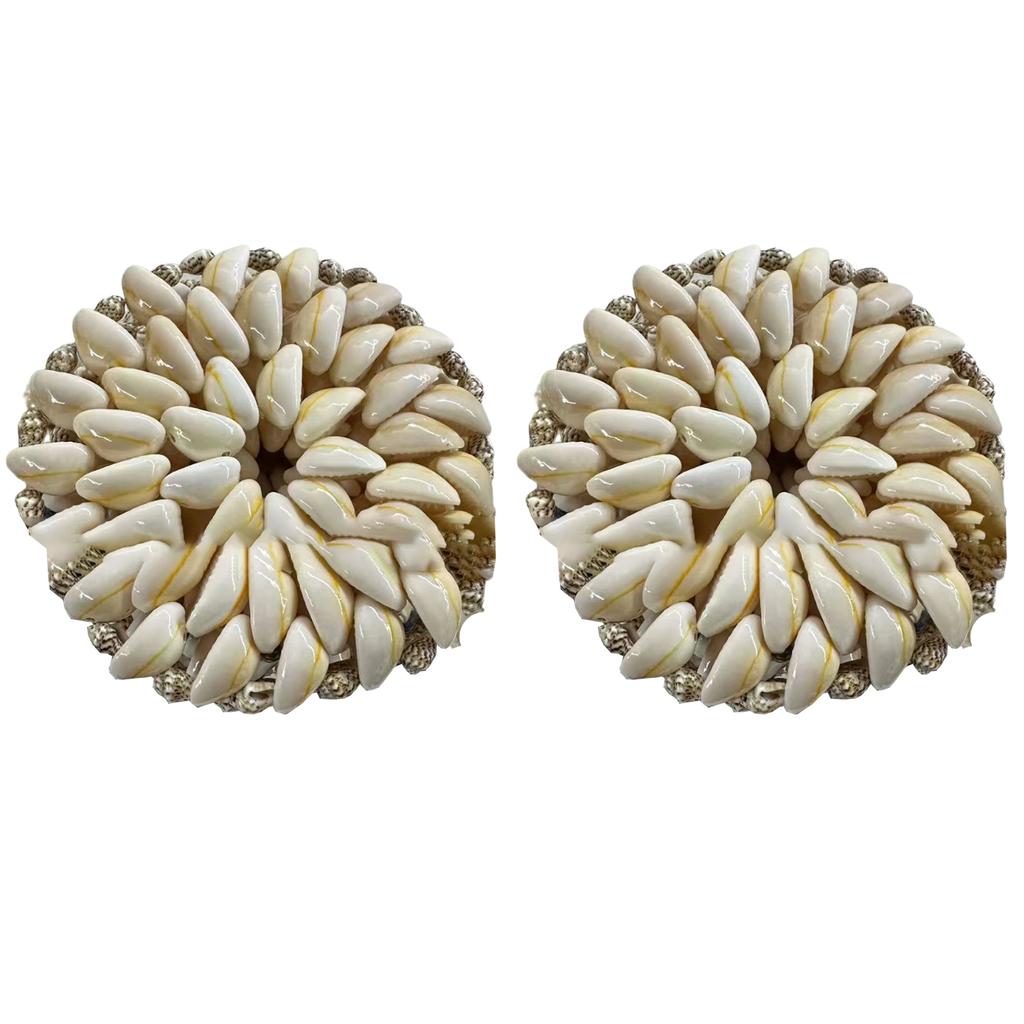 Boho Handmade Coaster Real Cowrie Shells Décor Coastal Coasters Bar Of Unique Coaster Set Decoration Shells Coasters