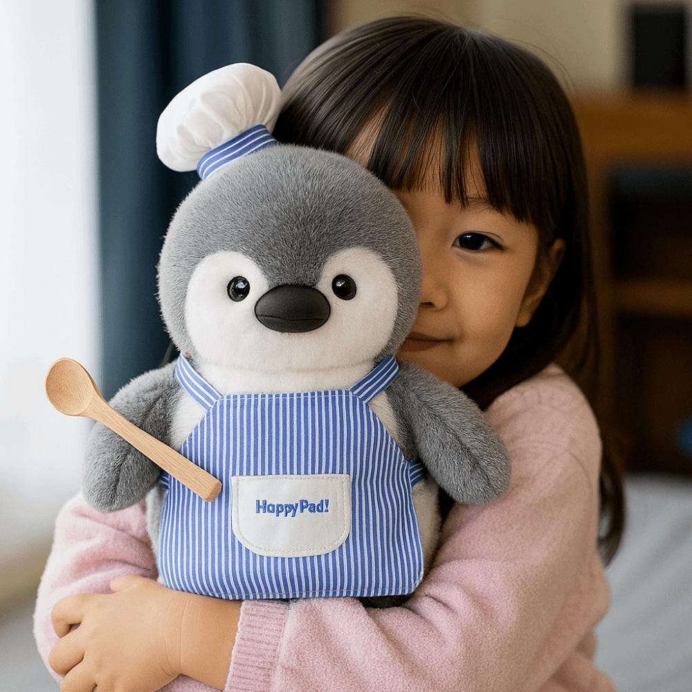 Handmade Penguin Hug Fish Plush Toys Fluffy Penguin Painter Stuffed Toys  Party Supplies