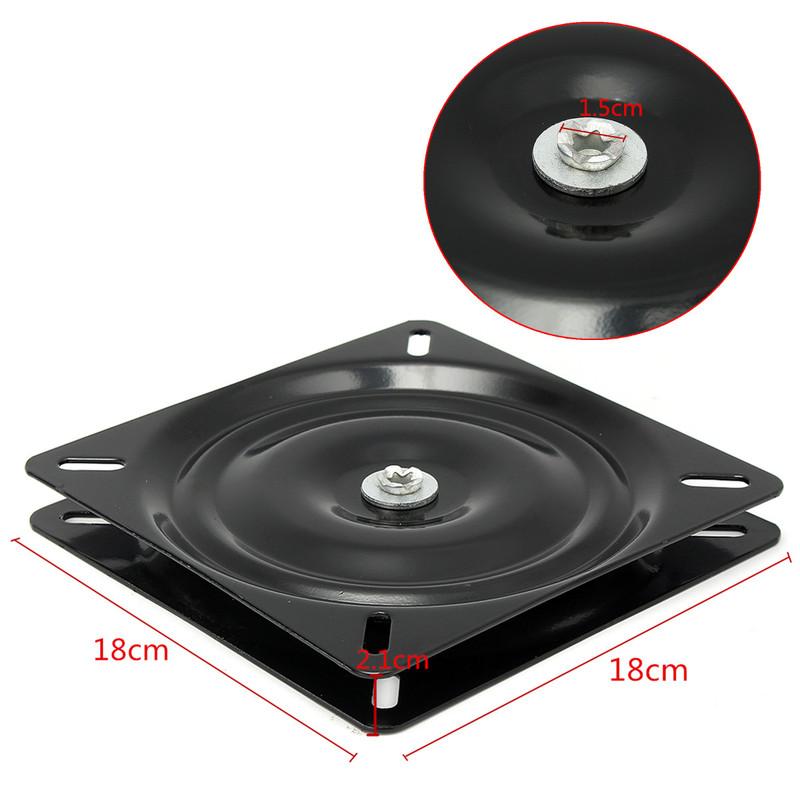 7 inch Boat Seat Swivel Plate Fishing Boat Marine Seat Swivel Rotation 360 Degree Rotation Universal Set 18x18x2.1cm