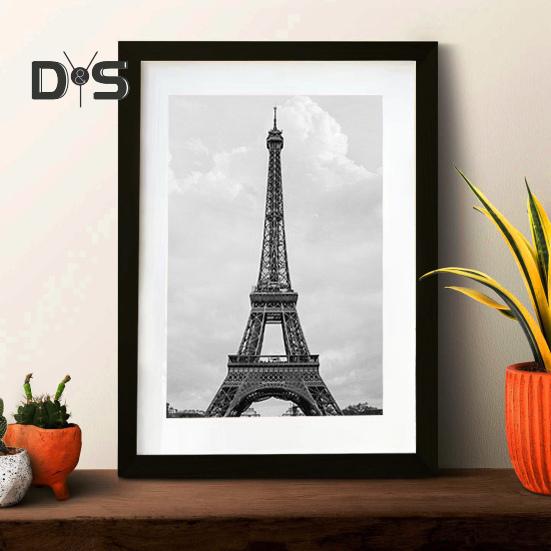 Wall Mount Photo Frame Modern Picture Art Painting Poster Display Frame Home Office Bedroom Rectangle Wall Hanging Desktop Photo Holder