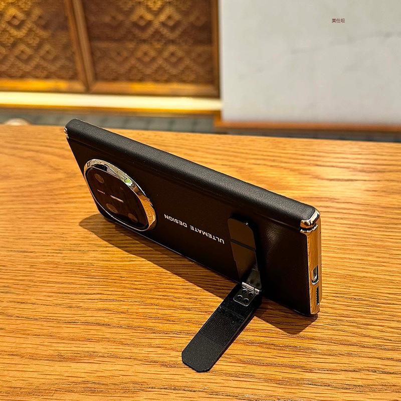 Applicable To Huawei Matex6 Mobile Phone Case New Matex5 Rotating Bracket X3 Axis Anti-drop Internet Celebrity Business Leather Case