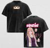 Unisex Casual Summer Oversized Washed T-Shirt With Marin Graphic From Anime My Dress-Up Darling Women And Men T-shirt