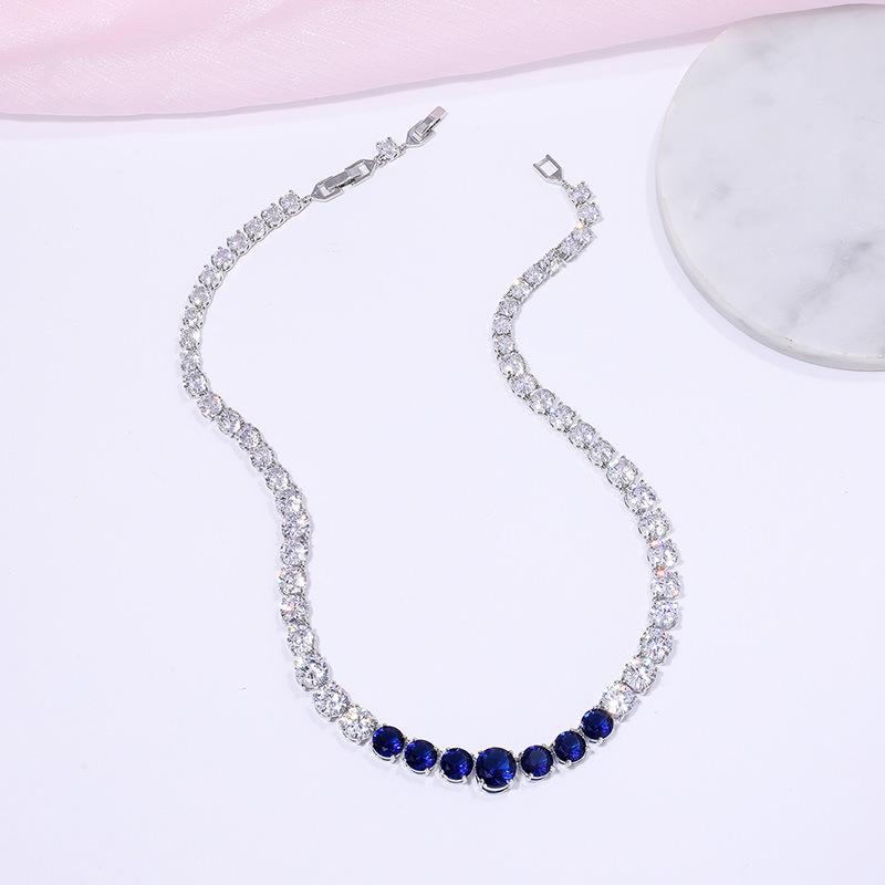 Aaa Schmuckset Braut Hochzeitskleid Zirkon Halskette Ohrringe Armband Schmuck Hochzeit Dreiteilige Zusammenstellung