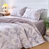 60s Long-Staple Cotton Digital Print 4-Piece Bedding Set with Duvet Cover, Bed Sheet, and Gift Bag