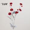 Lifelike Faux Botanicals Artificial Camellia Flowers, Realistic Fake Silk Bendable Stem Blooms Flower Stems for Home Vase Floral Arrangement