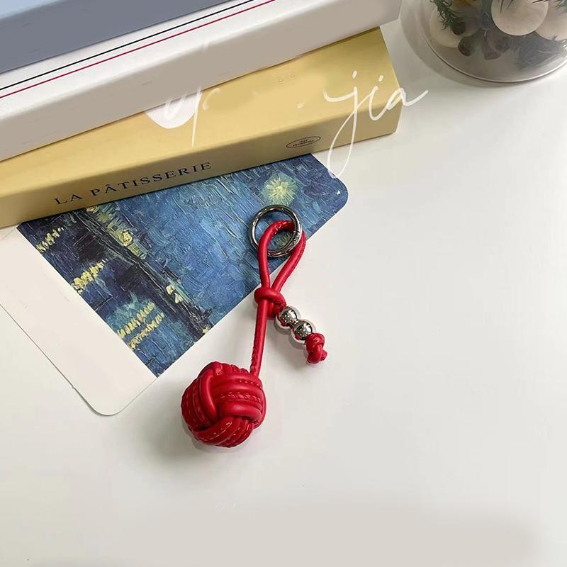 Bag Charm Charms Pendant Car Key Ring Backpack Decoration Accessories Gifts Elegant Ball Versatile Leather Phone Lanyard Bag
