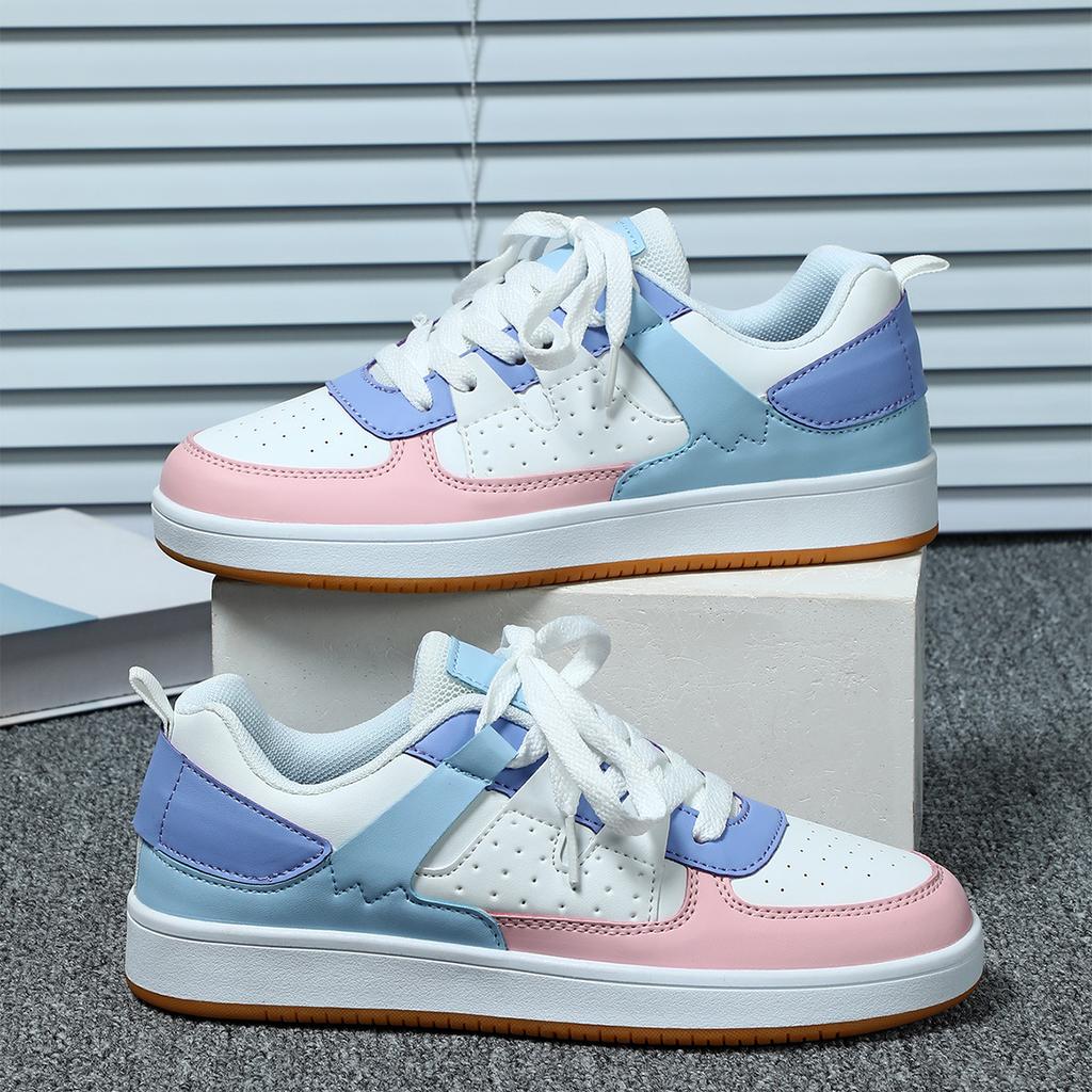 Women Chunky Shoes Trendy Platform Shoes Classic Board Shoes Men PU Leather Casual Sneakers for Outdoor Walking Traveling Jogging