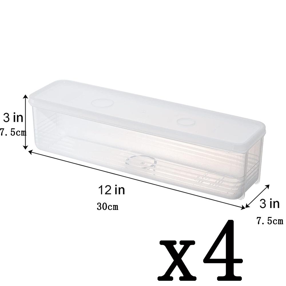 Pasta Storage Containers with Lid, Airtight Spaghetti Noodle Holder Rectangular Chopstick Storage Box Sealed Noodle Canisters