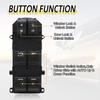 Vurkcy Master Power Window Switch for 2008-2012 Honda Accord 35750-TB0-H01 | Front Left Driver Side Control Button, Replaces OEM 35750-TBD-H13,