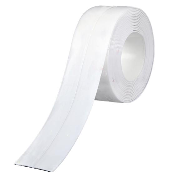 Cinta de calafateo autoadhesiva, sellador impermeable, tira de calafateo, pelar y pegar, Protector de borde de azulejo de pared de ducha para baño y cocina