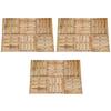 Dalles de terrasse 18 pcs 50x50 cm Bois Marron