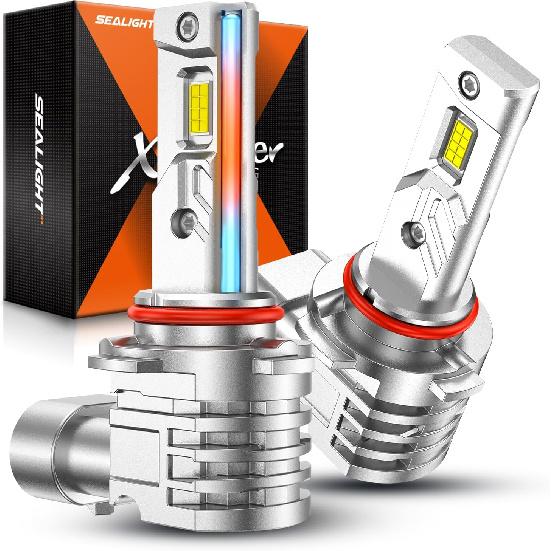 

SEALIGHT 5202 LED Fog Light Bulbs Or DRL, 5201 PS19W PS24W Fog Lights LED Light for Car, 20000RPM Turbo Fan Strong Penetration,600% Brightness XF4-H10/9145