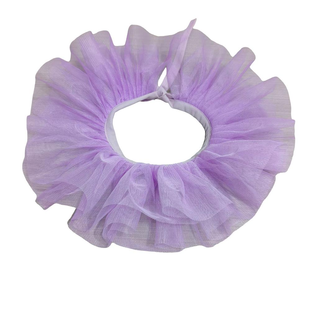 Kids Girls Renaissances Ruffled False Collar Cape Victorian Style Choker Necklace for Cosplay and Costume Accessories