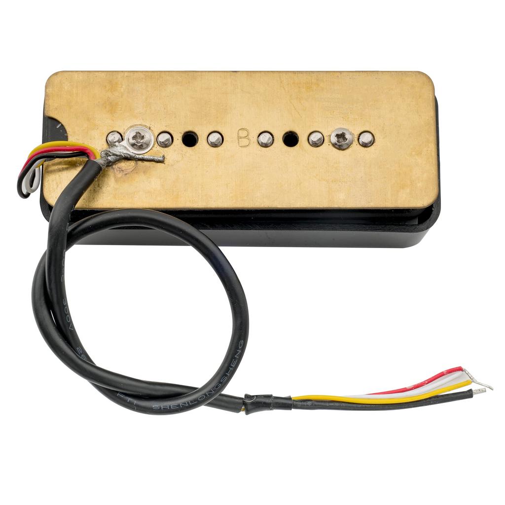 Wilkinson M Series Stacked P90 Humbucker for Electric Guitar Black Single-Coil Pickup, Size, SG/LP Bridge,