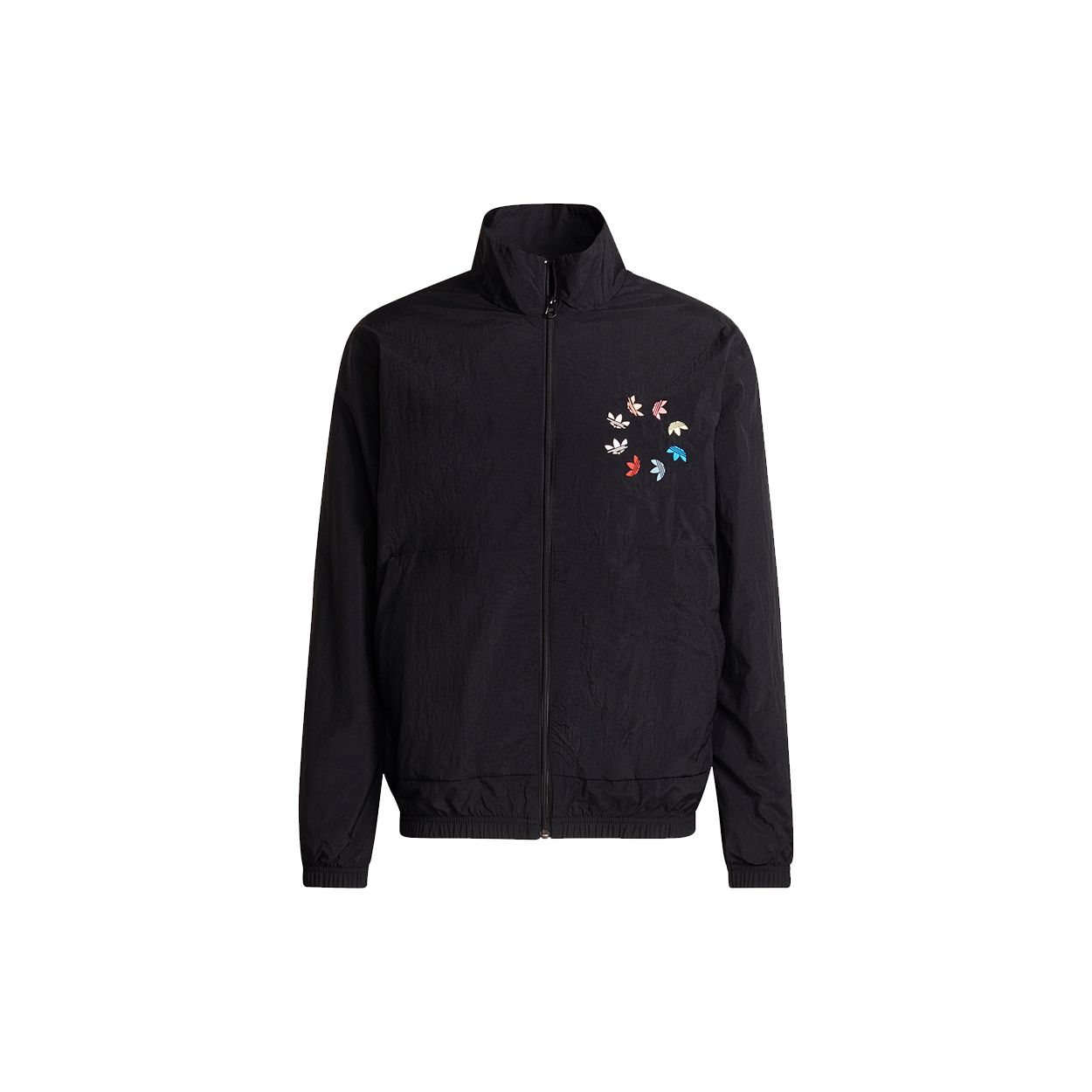 Adidas Originals Adicolor Shattered Trefoil ST Woven Full Zip Stand Collar Track Top Jacket Men Black Multicolor H37735 M