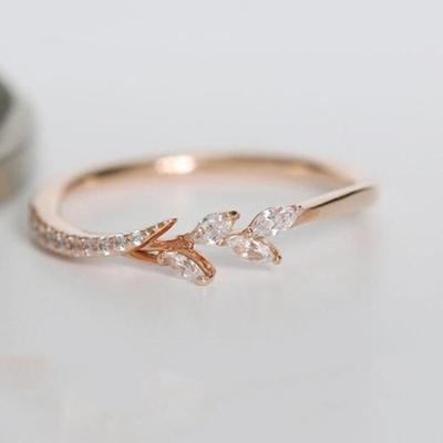 Ring Women's Tree Branch and Leaf Ring